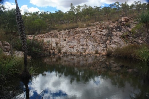 The pool at Le Spa - one of the many beautiful swimming holes at Lorella