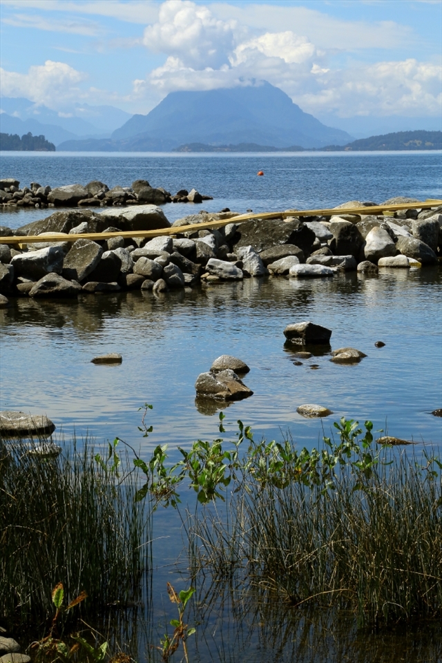 Ranco lake in the morning.
