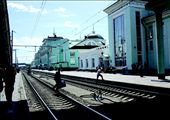Locals using the tracks as a makeshift footpath but making sure to keep up their speed!: by jmshannon, Views[271]