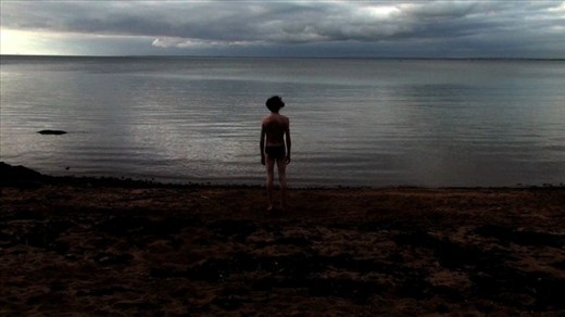 This image, was taken along the peninsula. This is of my brother who I took walks with along the beach. Again I am attempting to establish a relationship with the sea. Im transposing a sense of individuality and yearning to cross oceans by ones self.