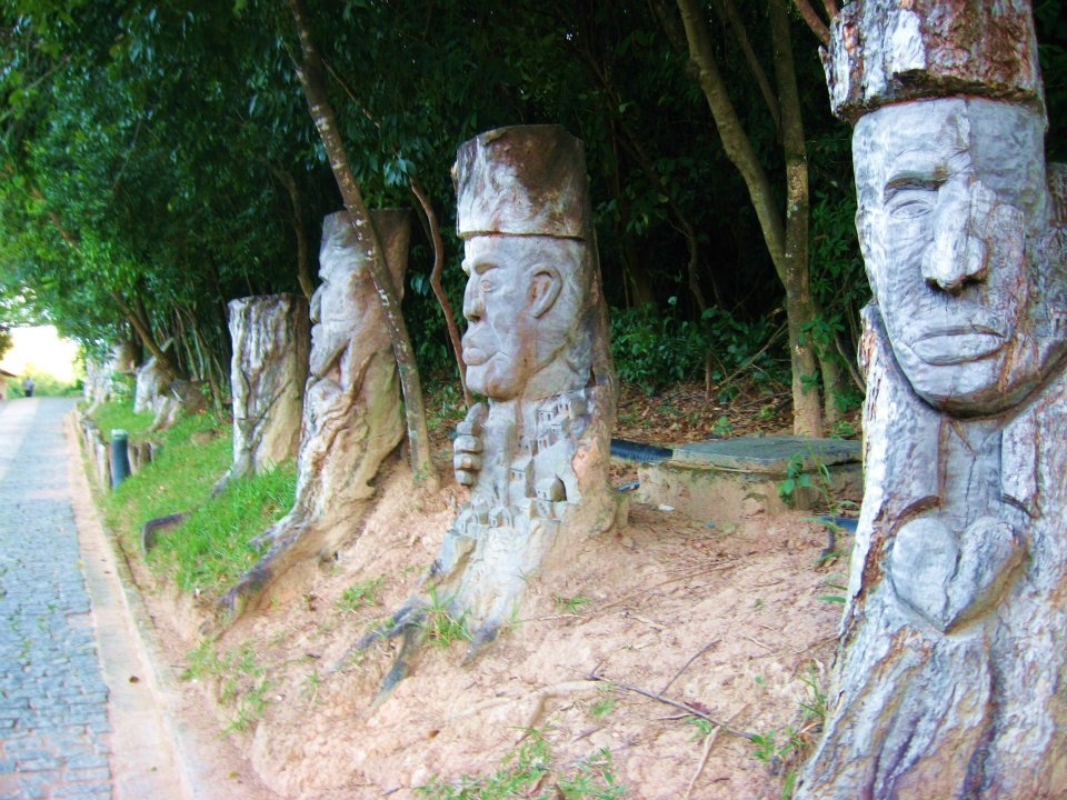 A park by my house in Belo Horizonte. It reminded me of Easter Island.