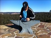 The anvil shows North, South, East & West. Taken at Anvil Rock NSW: by jnrvmqc, Views[285]