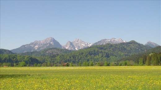 Germany, A beautiful view of the Alpes 