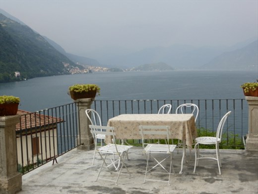 Side verandah on villa