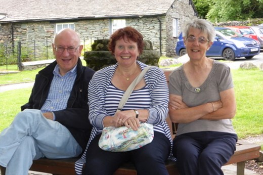 Joan, Alan and Chris in Lake District