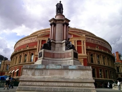 Outside the Albert Hall