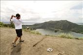 Taal Volcano is a major attraction for tourists from around the world. As thrill seekers come to hike the volcano and walk its rim, many are offered photo services, horse rides, tours, as well as golf tee offs into the volcano crater. Tourism plays a major roll in stimulating local economy on Taal Island.: by joenguyenphoto, Views[710]