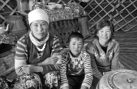 The family lives a hard life. They are refugees from kyrgyzstan living on the edge of China along lake Karakul at 3645 m above sea level. The conditions are hard, especially in the winter where food is difficult to get, and roads are inaccessible  because of snow conditions.  