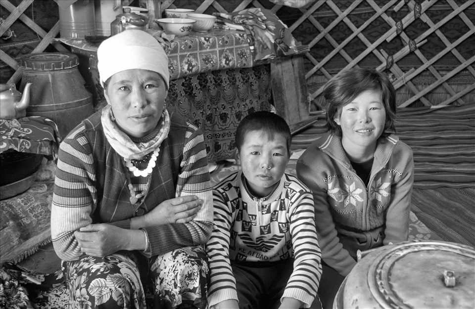 The family lives a hard life. They are refugees from kyrgyzstan living on the edge of China along lake Karakul at 3645 m above sea level. The conditions are hard, especially in the winter where food is difficult to get, and roads are inaccessible  because of snow conditions.  