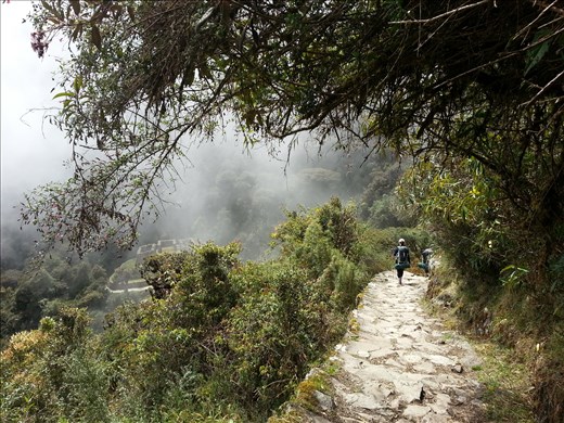 Walking through the clouds