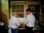 Bakers merrily prepare dough for Munti at Kasghar's central market.: by johannagibson, Views[373]