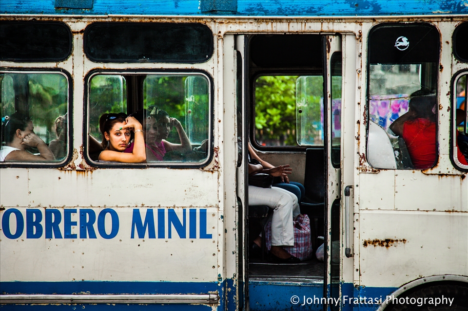 Bus To Nowhere --

'Cuban Layers' is a glimpse into the beauty and contradictions that exist in modern day Cuba. With a focus on the nation's extraordinary colors and textured backdrop, the images express unique contrasts by combining both the vibrant and subdued elements of Cuban society. 