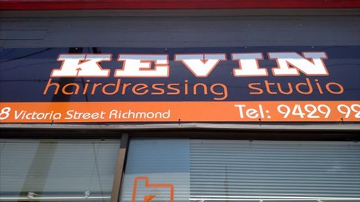 Kevin Hairdressing Sign