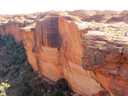 Kings Canyon, group of tourists on other side
