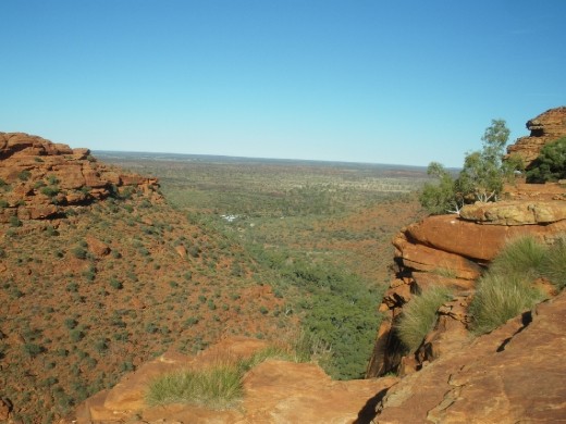 Looking out from King's Canyon