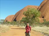Peter on the 9km walk around Uluru: by johnsteel, Views[399]