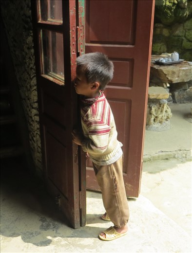 Secretly watching the show