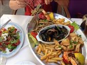 Lunch seafood platter - Mama Miki, Rhodes Island: by johnsteel, Views[314]