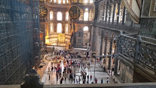 Inside the Aga Sophia Istanbul