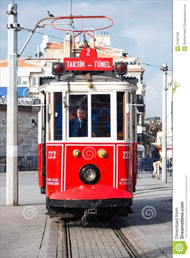 The nostalgic tram to Taksim Square