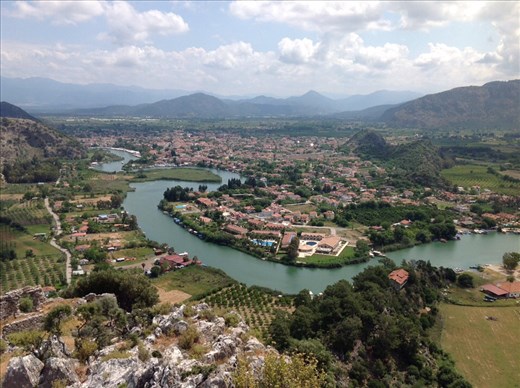 Dalyan from the mountain top