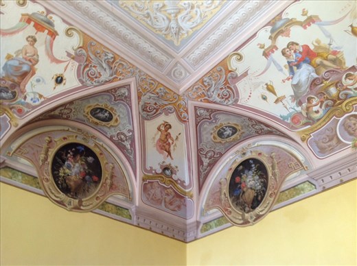 Cornice in our bedroom, Villa Lemura