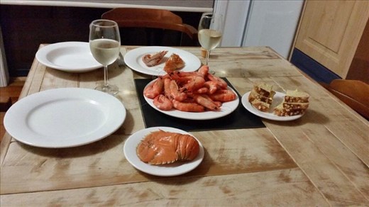 Seafood meal from Yamba fish and chip shop