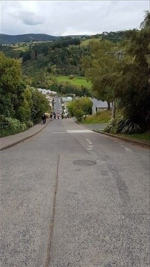 Steepest suburban street in the world Baldwin St. Dunedin