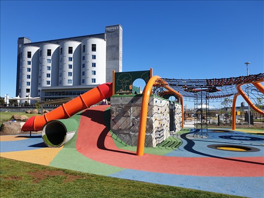 Silo Hotel, Riverbend Playground -  Launceston
