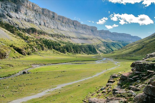 The vastness of nature. The traveler's path