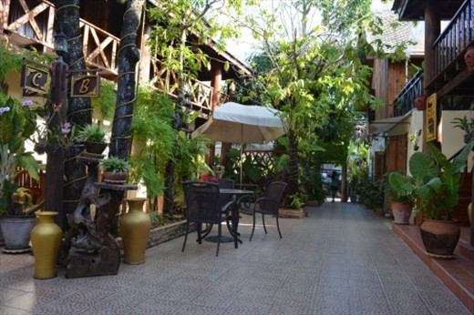The Garden at out first guest house in Luang Prabang