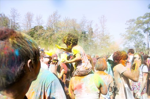 Innocence strikes. 
Spring flare ‘14 is Brisbane’s attempt to acknowledge and celebrate Holi; the ancient Hindu festival of colours. It succeeded. Never before witnessing such positivity and acceptance in a public sphere, I am driven to experience this festival a multitude of times at any given opportunity. Partaking in Holi within Varanasi would mean perfection. 
