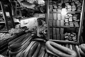 An elderly man sells the distinctive ‘sesame round bread’ at his stall in the Souk of the Muslim Quarter, Jerusalem. The Old City of Jerusalem is home to a some of the holiest sites in the world for Jews, Muslims, and Christians alike. This can lead to tension between the inhabitants, with the surrounding area of East Jerusalem playing host to the hugely controversial barrier wall that separates Israel from the Palestinian West Bank. 
: by jonny_whiting, Views[786]