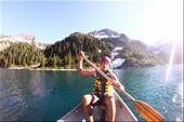 After hiking 6 hours up the Tantalus Range of Squamish we jump into our canoes: by jordanyoung, Views[403]