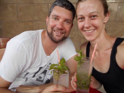 Enjoying yet another rum.