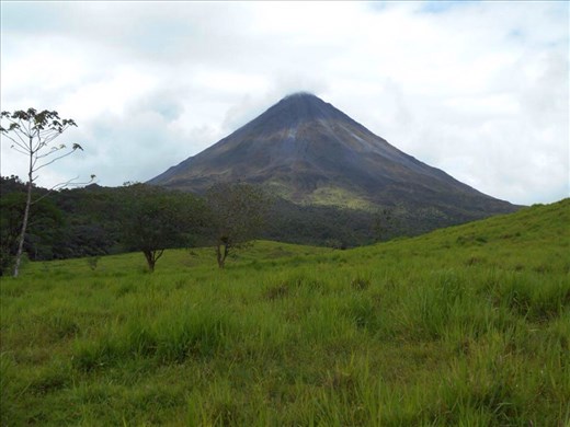 View of Arenal Volcano. Hiked it later on.