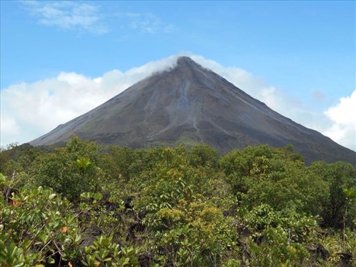 The main attraction of La Fortuna, Arenal Volcano.