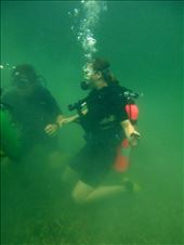 Scuba diving skills before the dive down to the wreck.: by jorjejuanita, Views[154]