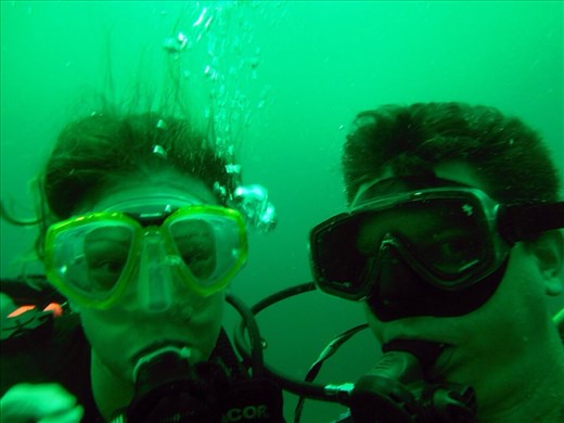 Bug-eyes, scuba diving style.