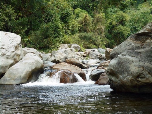 Our fresh water swimming hole. It's what kept us hiking each day to get to one.