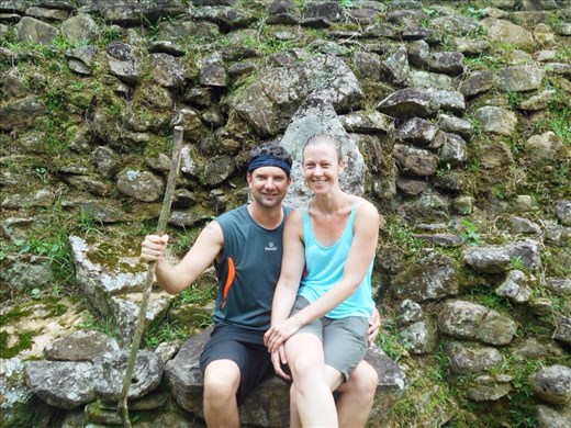 Chillaxing in the Lost City at the top of the mountain. 