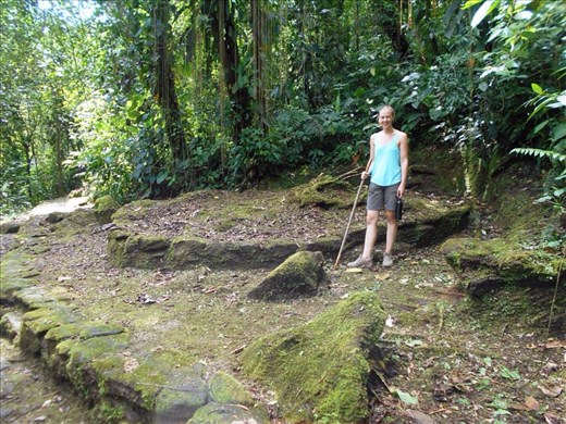 The house Juanita picked out to live in. Had the best setting and view over the mountain edge.