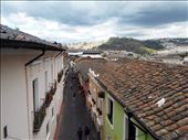 Streets of Quito. Small one way streets, tall buildings, lots of concrete and very patriotic with the flag out everywhere.: by jorjejuanita, Views[363]