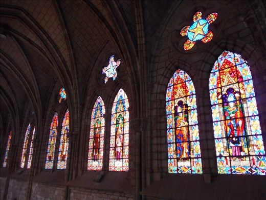 Inside Quito Cathedral.
