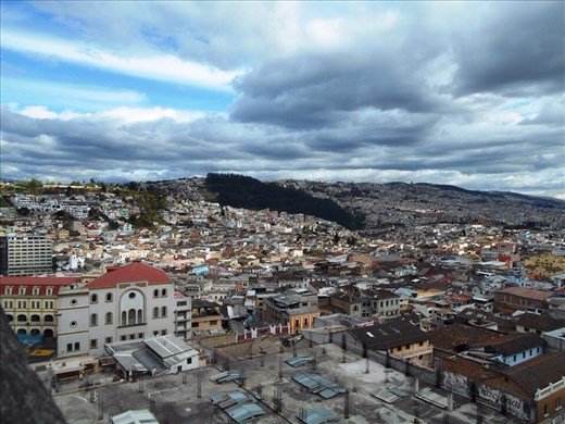 View from the top of Quito Cathedral. At least this made it worth going in for.