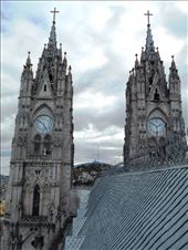 Clock towers on Quito Cathedral. Couldn't figure out why neither of them were set to the correct time.: by jorjejuanita, Views[470]