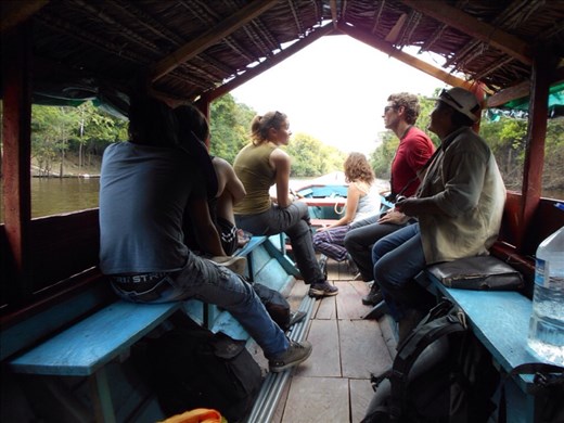 Our boat, many hours up the river to our lodge.