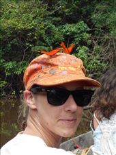Butterflies loving Juanita's hat.: by jorjejuanita, Views[355]