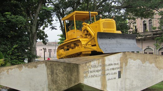 The tractor that Che used to derail the military train