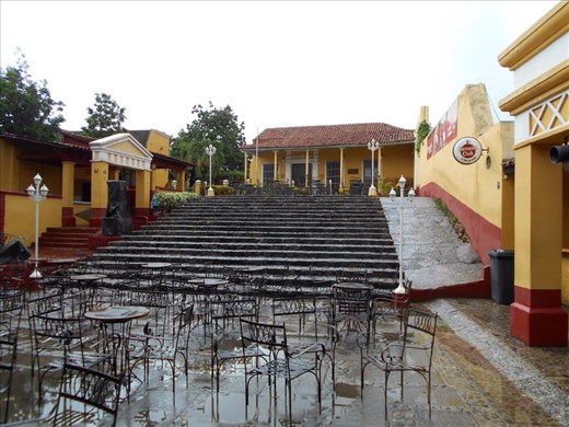 Plaza Mayor. The Steps to Casa de la Musica, the place for music and salsa everyday. Cubans love playing their music loud to the entire street and neighbourhood for everyone.
